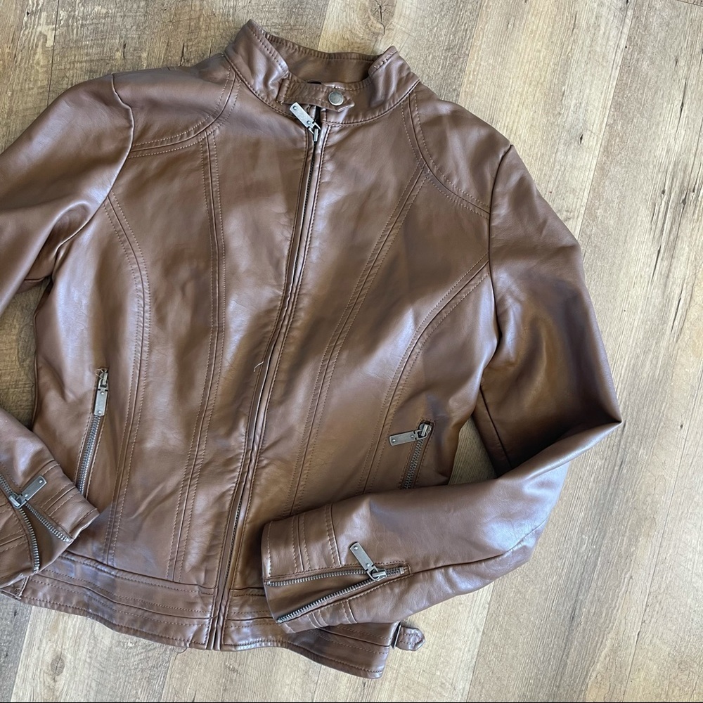 Royalty For Me Faux Leather Jacket